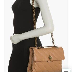 Kurt Geiger Tan Quilted Shoulder Bag